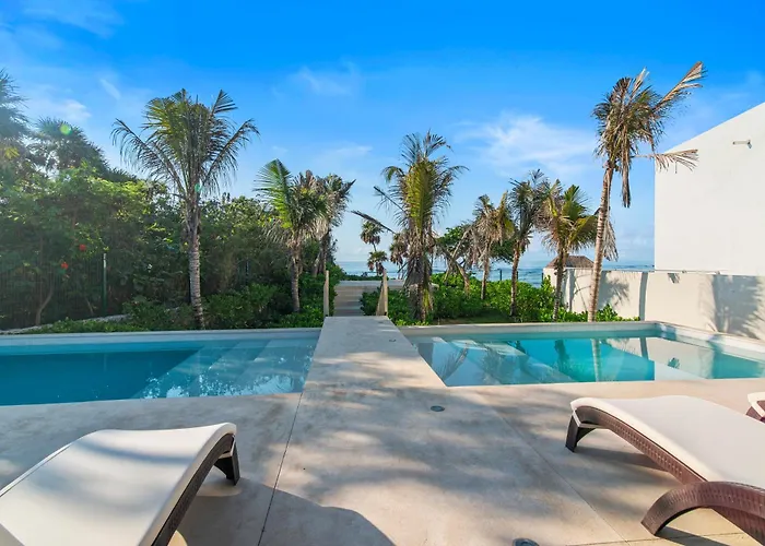3 Bedroom Jungle Vibes In Access Rooftop Pools Сasa de vacaciones Akumal