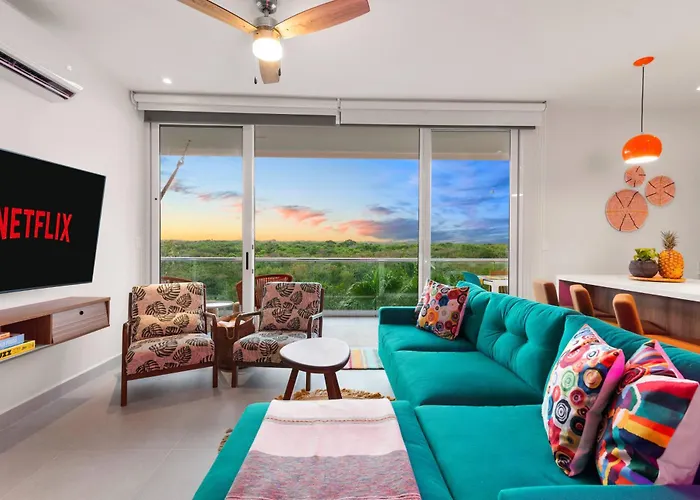Сasa de vacaciones 3 Bedroom Jungle Vibes In Access Rooftop Pools *